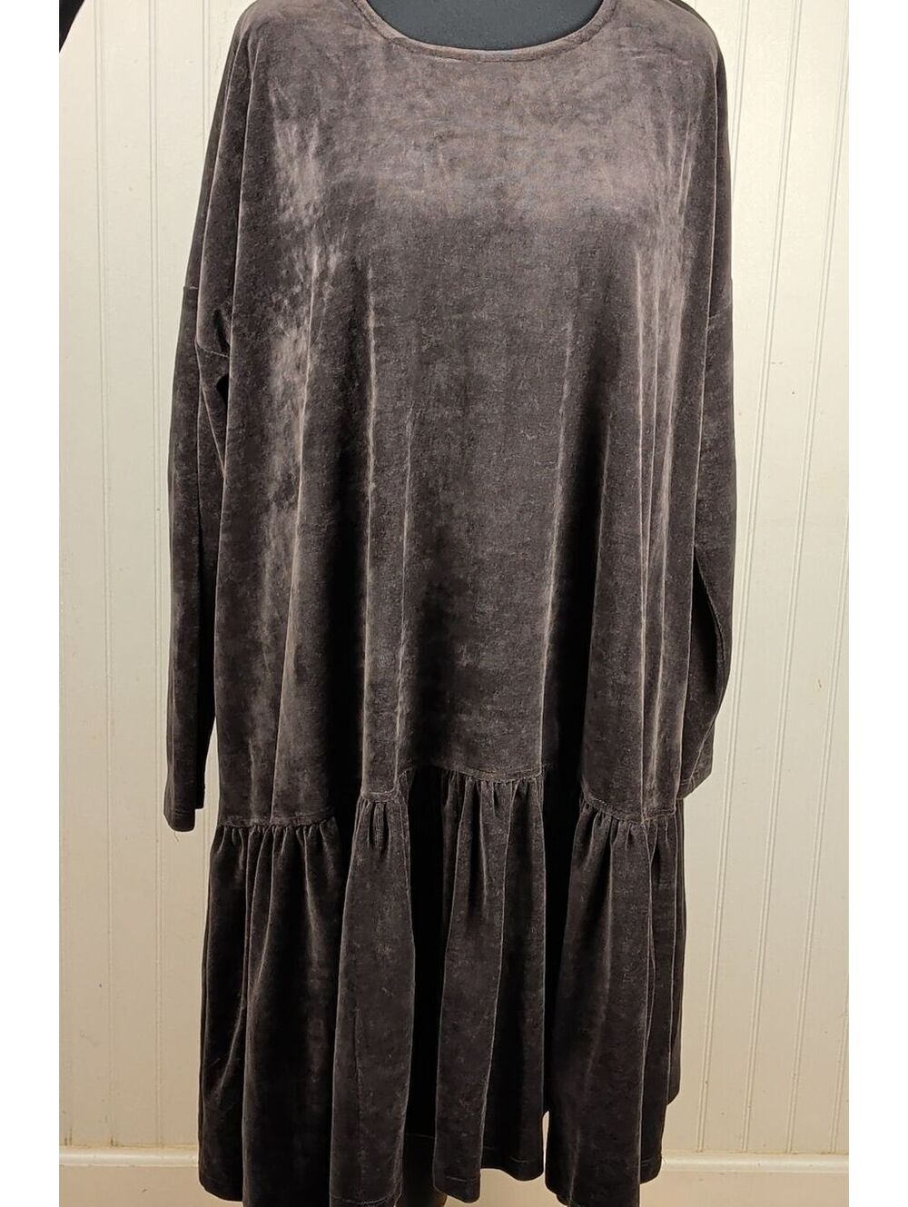 Alembika Urban Mink Stretch Velvet Babydoll Dress - Secret Crush Mini Medium